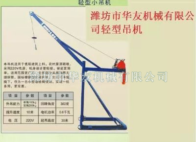 點(diǎn)擊查看詳細(xì)信息<br>標(biāo)題：華友機(jī)械家用小吊機(jī) 閱讀次數(shù)：9518